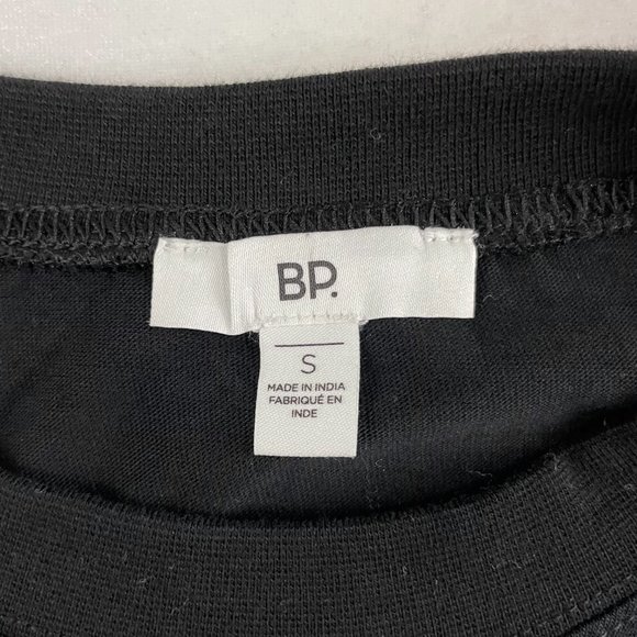 New BP Love Always Wins Metallic Print Long Sleeve Tee Black Unisex Size Small - Picture 15 of 16